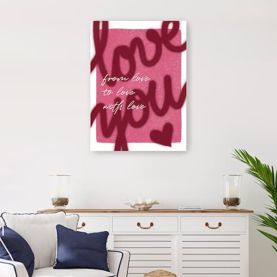 Love U Canvas Giclée Art